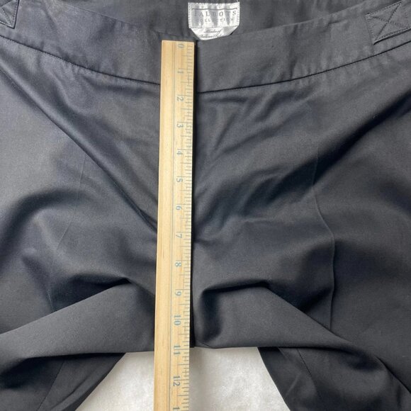 NWT Talbots Womens Black High Rise Wide Leg Polished Denim Newport Pants Size 14 - Picture 7 of 10